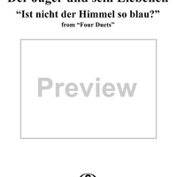 Four Duets, Op.28, No.4 Der Jäger und sein Liebchen, "Ist nicht der Himmel so blau?"