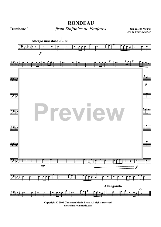 Rondeau - Trombone 3
