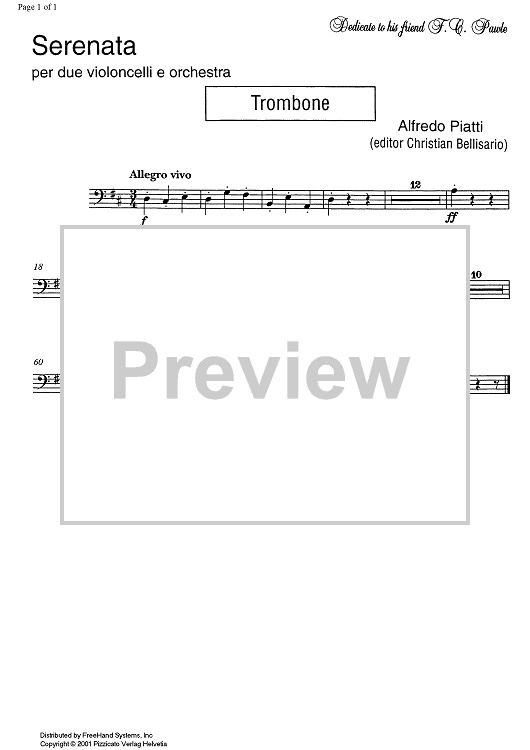 Serenata - Trombone
