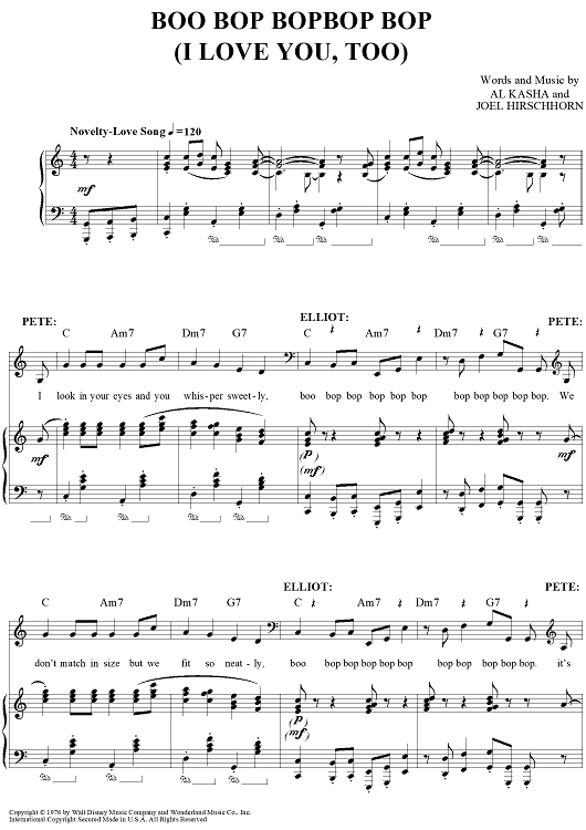 Boo Bop Bopbop Bop (I Love You, Too)