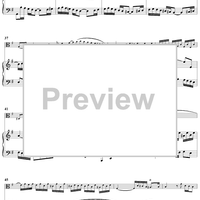 Sonata No. 1 in G Major, Movement 2 - Piano Score