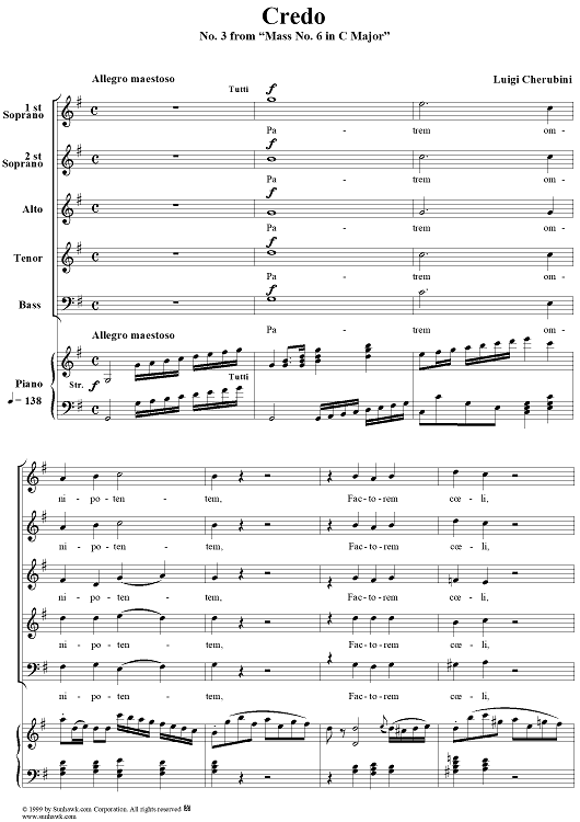 Credo - No. 3 from "Mass No. 6 in C major"