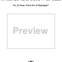 Sweet Love, If Thou Wilt Gain