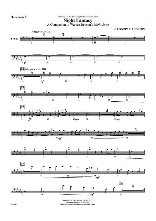 Night Fantasy - Trombone 2