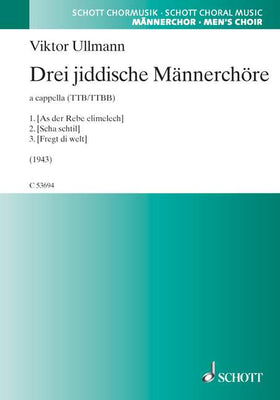 Three Yiddish pieces for male choir - Choral Score