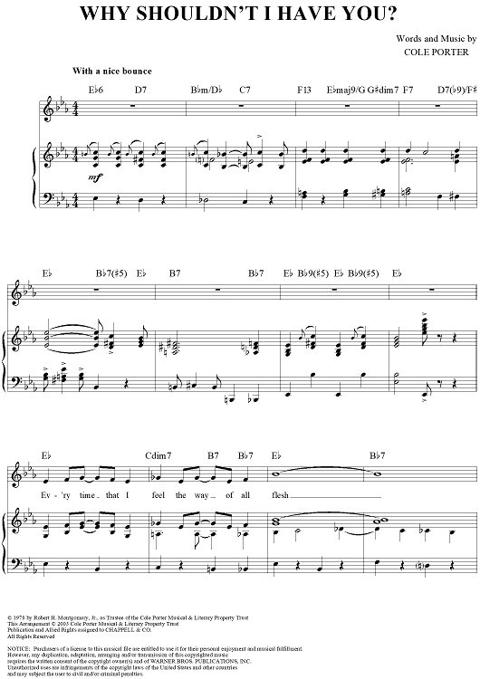 Why Shouldn't I Have You?