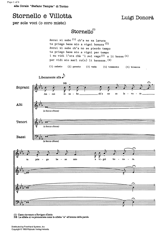 Stornello e Villotta