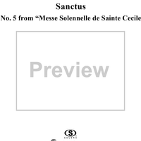 Sanctus, No. 5 from "Messe Solennelle de Sainte Cécile"