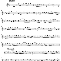 Suite in E Minor Op. 1, No. 6 - Flute 1/Violin 1