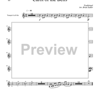 Carol of the Bells - Trumpet 6 in B-flat