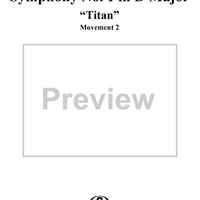 Symphony No. 1 in D Major, "Titan", Movement 2