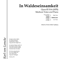 In Waldeseinsamkeit Op.85 No. 6