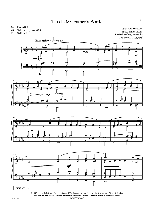 This Is My Father’s World