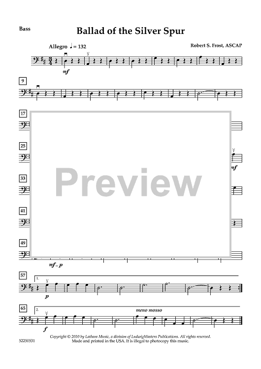 Ballad of the Silver Spur - Bass