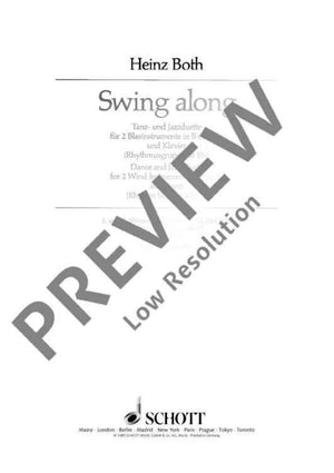 Swing Along - 1st And 2nd Part In Eb (alto Saxophone, Horn In...