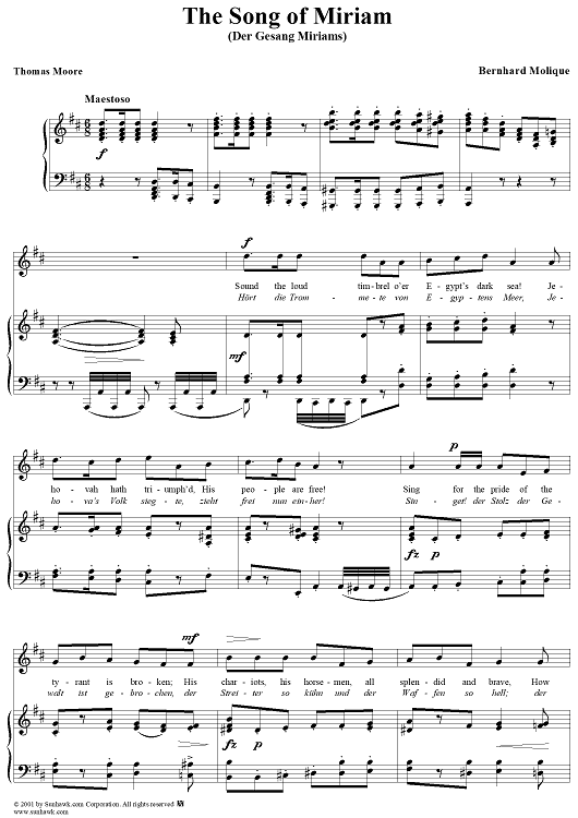Song of Miriam (Der Gesang Miriams)