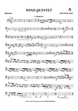 Wind Quintet - Bassoon
