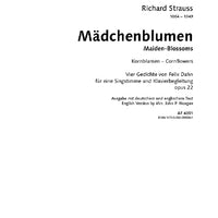 Maiden-Blossoms – Four Poems by Felix Dahn for Voice and Piano in D flat major