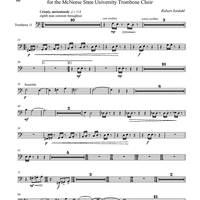 Diptich for Twelve Trombones - Trombone 11