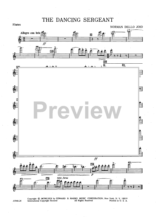 The Dancing Sergeant - Flutes