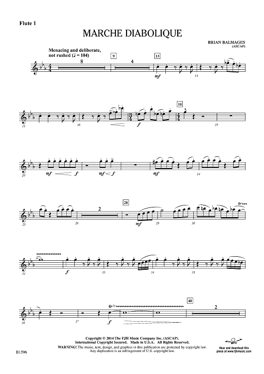 Marche Diabolique - Flute 1