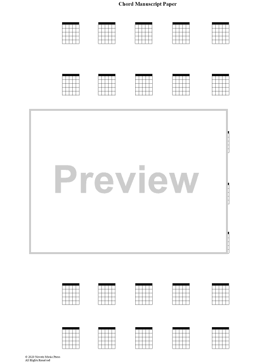 Manuscript Paper - Guitar Chords
