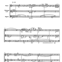 Trio di canzoni - Score