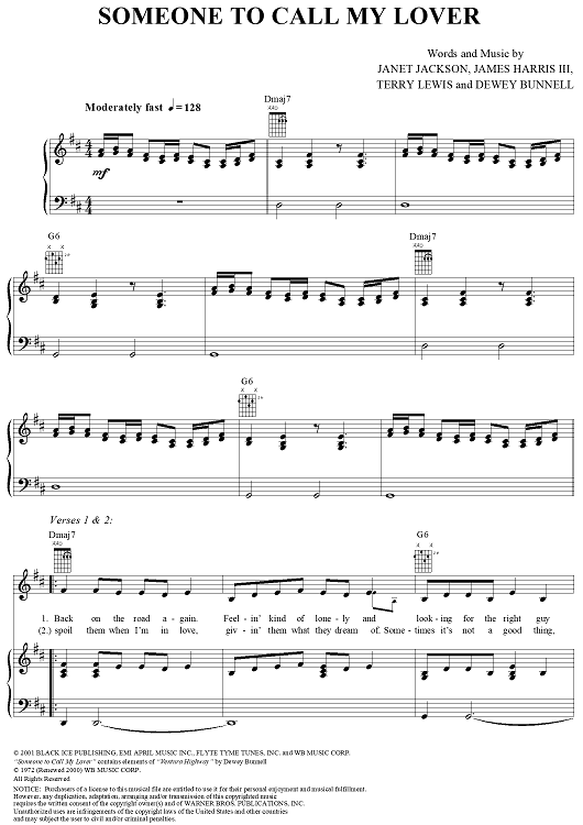 Someone to Call My Lover