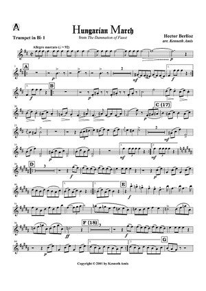 Hungarian March from "The Damnation of Faust" - Trumpet 1 in B-flat and C/Piccolo Trumpet in G