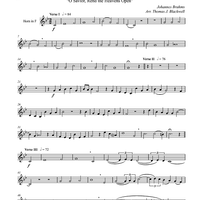 O Heiland, reisz die Himmel auf, Op. 74, No. 2 - Horn in F