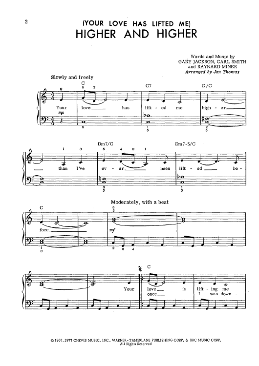 (Your Love Has Lifted Me) Higher And Higher