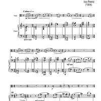 Variation on Béla Bartók theme - Score