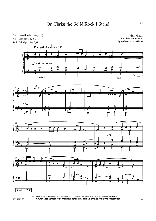 On Christ the Solid Rock I Stand