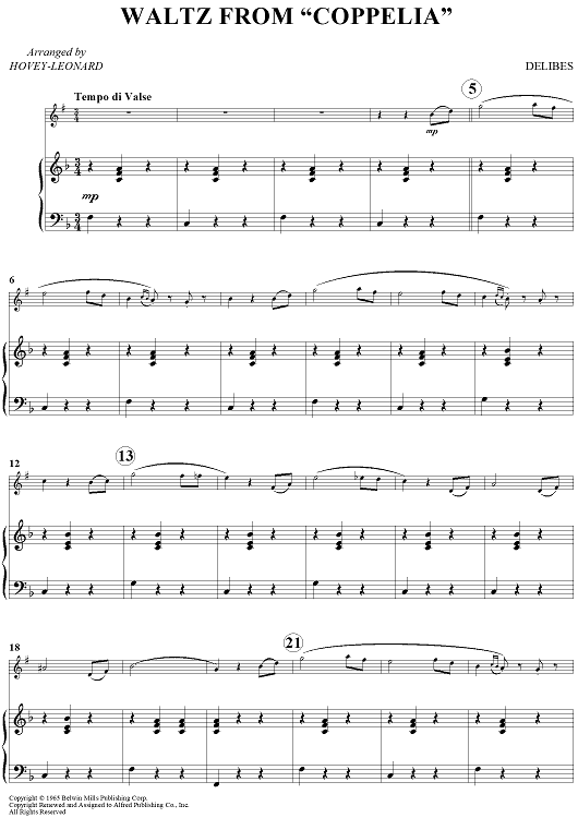 Waltz From "Coppelia"