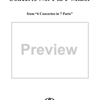 Concerto No. 1 in F Minor  from "6 Concerti Grossi" - From "6 Concertos in 7 Parts" - Viola