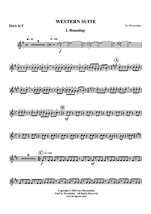 Western Suite - Horn in F