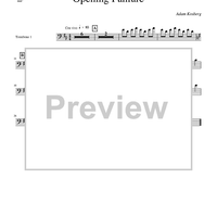 Opening Fanfare - Trombone 1