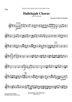 Hallelujah Chorus - from The Messiah - Part 2 Flute, Oboe or Violin