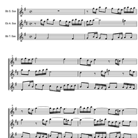 Three Part Sinfonia No. 8 BWV 794 F Major - Score