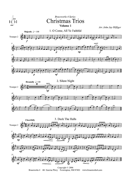 Christmas Trios, Volume 1 - Trumpet 2