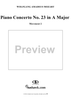 Piano Concerto No. 23 in A Major movt. 2 - K.488 - Score