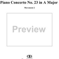Piano Concerto No. 23 in A Major movt. 2 - K.488 - Score