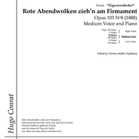 Rote Abendwolken zieh'n am Firmament Op.103 No. 8