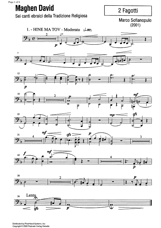 Maghen David - Bassoons