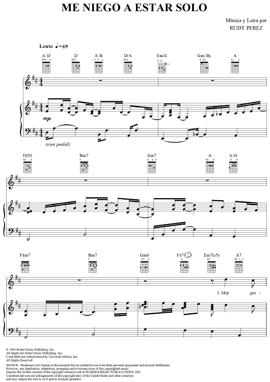 Me Niego a Estar Solo