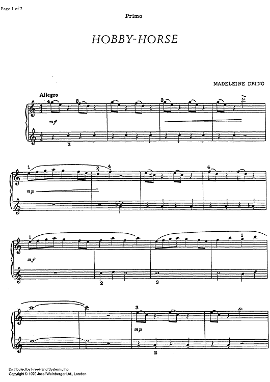 Hobby-Horse - Piano 1