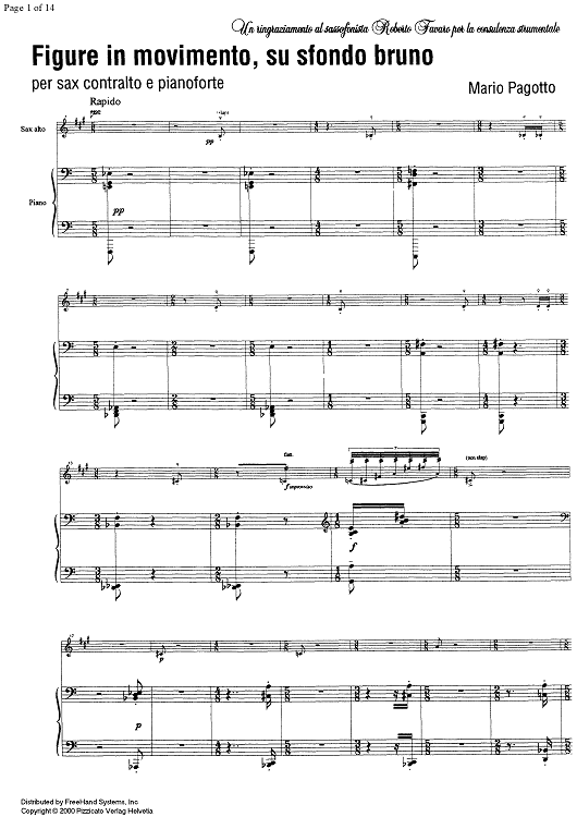 Figure in movimento, su sfondo bruno - Score