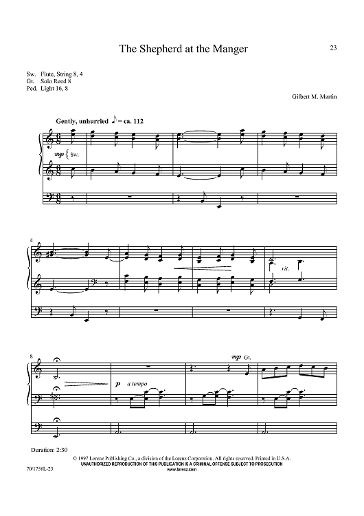 The Shepherd at the Manger