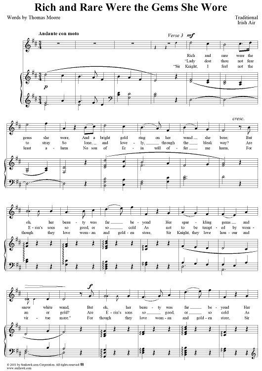 Rich and Rare Were the Gems She Wore