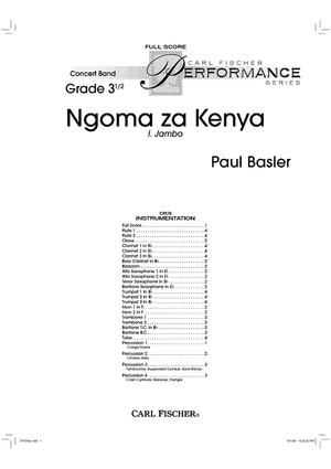 Ngoma za Kenya - Score
